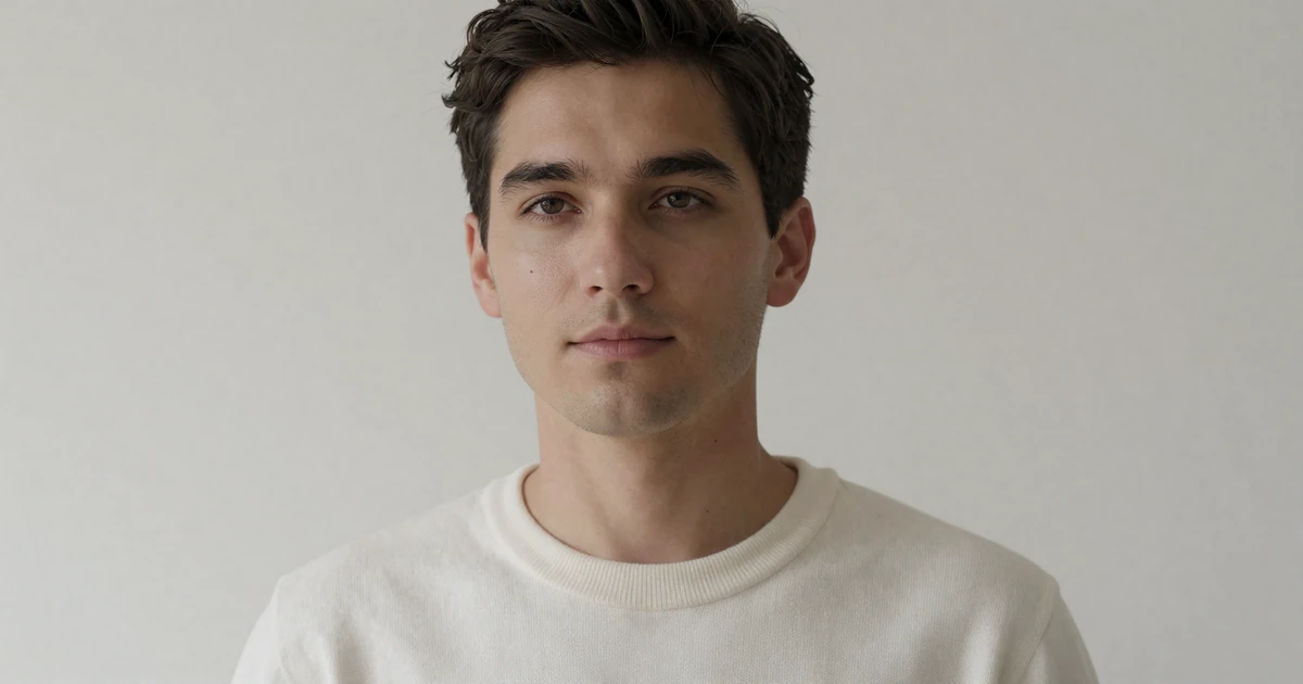 Andre, 31-year-old small penis men community member, minimalist portrait